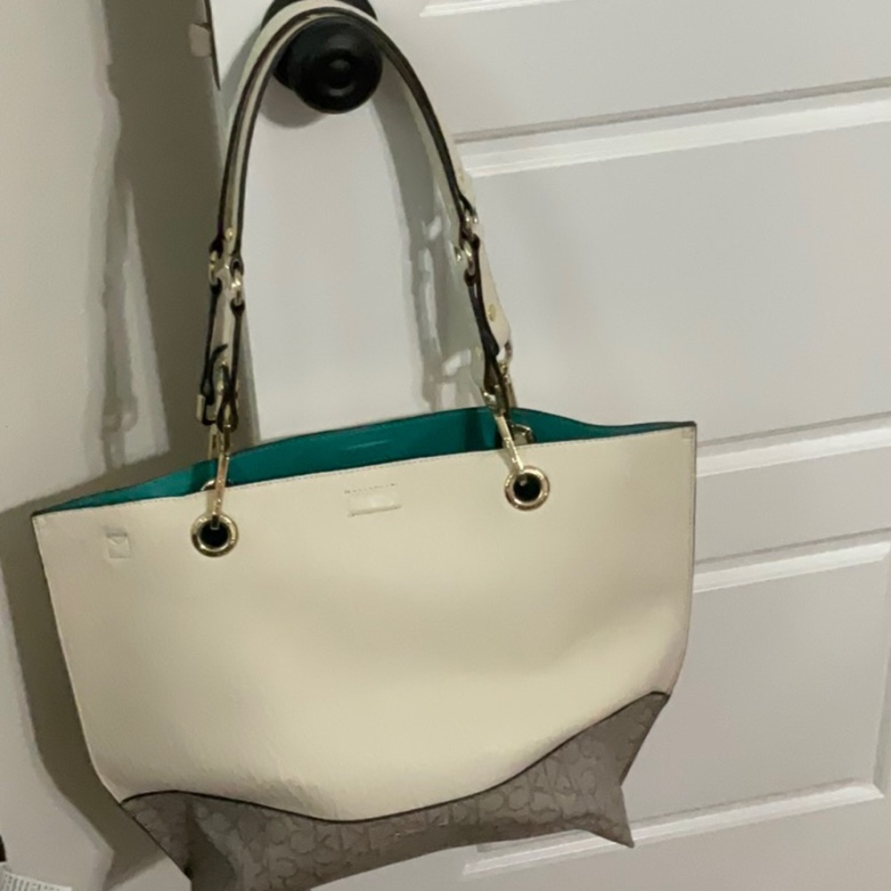 Calvin Klein Shoulder bag with detachable zipper pouch